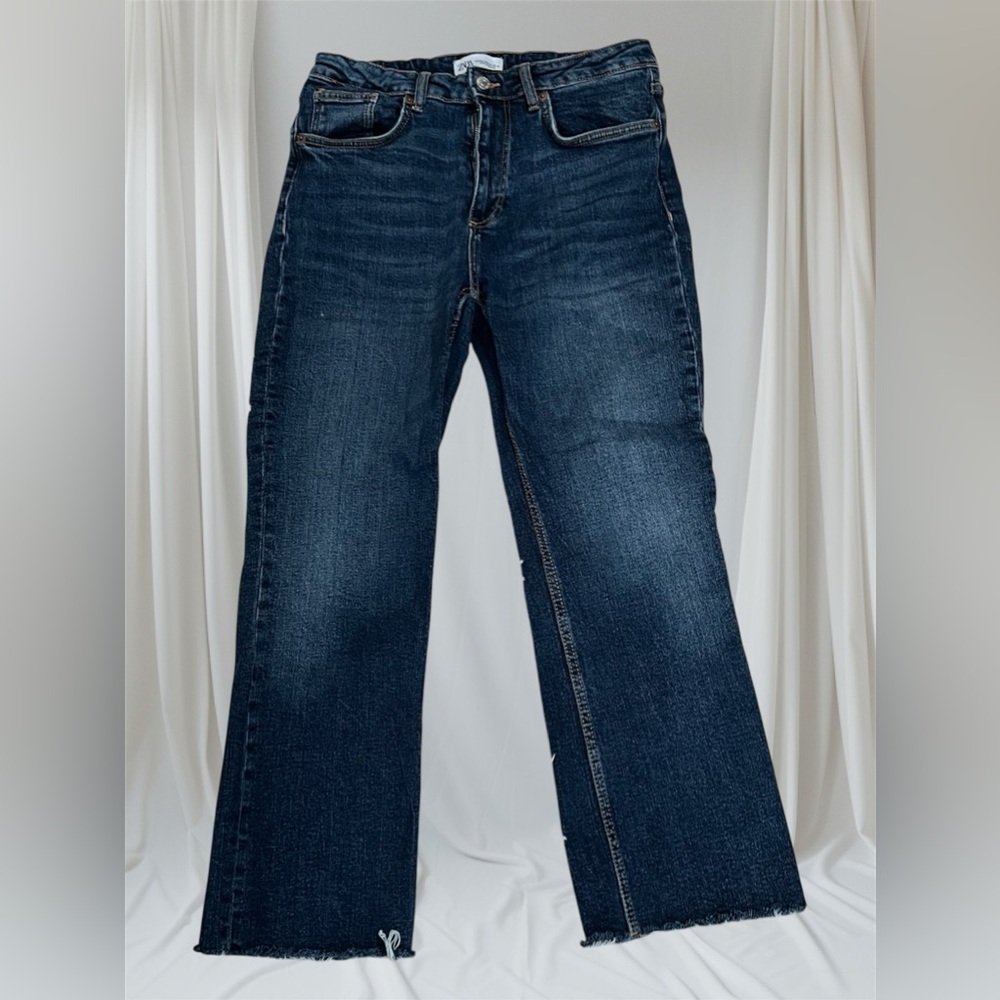 Zara crop straight leg pants size 8‎